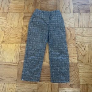 Aritzia Wilfred Tie Front Pant Plaid